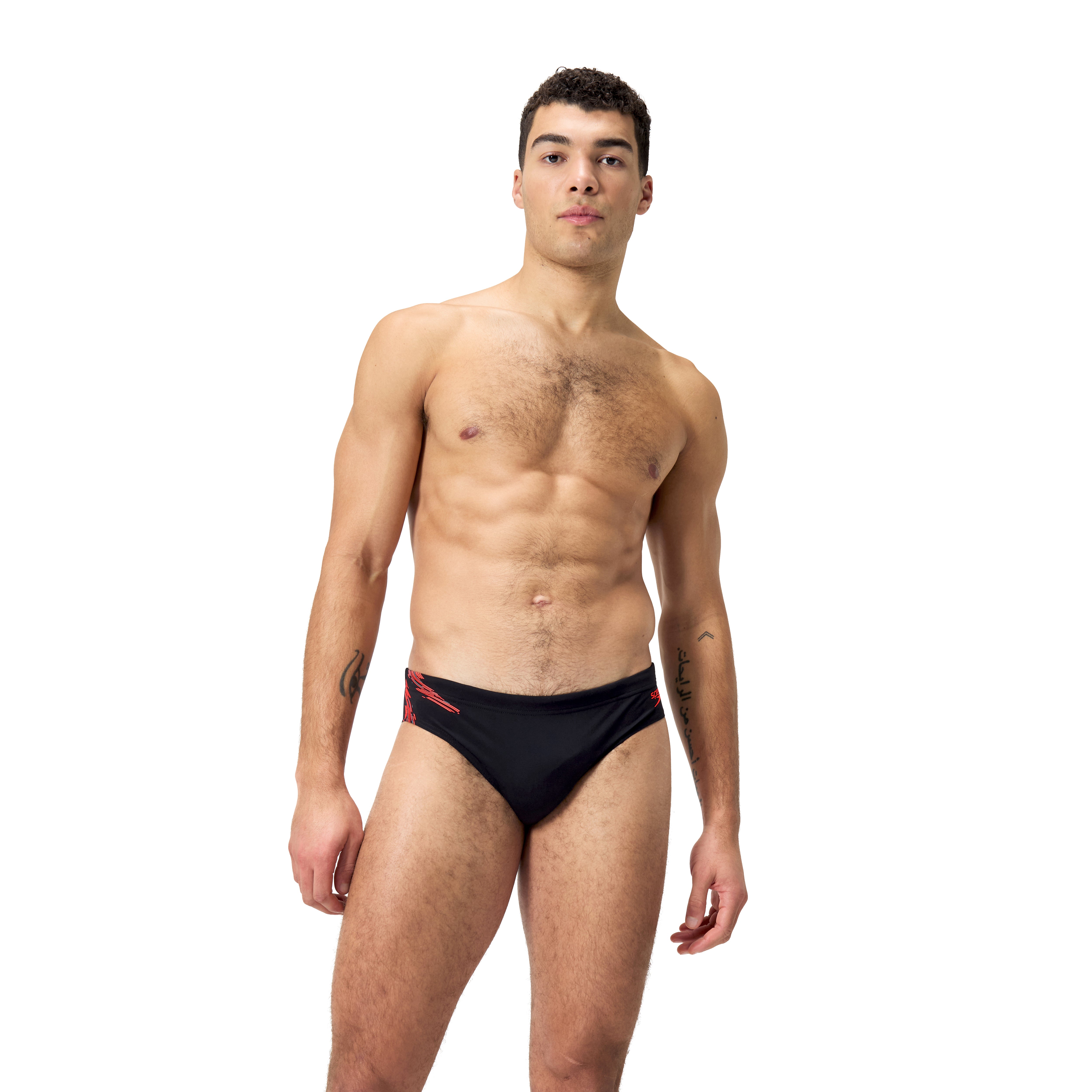 Eco+ 7cm Tech Panel Brief Black/Red