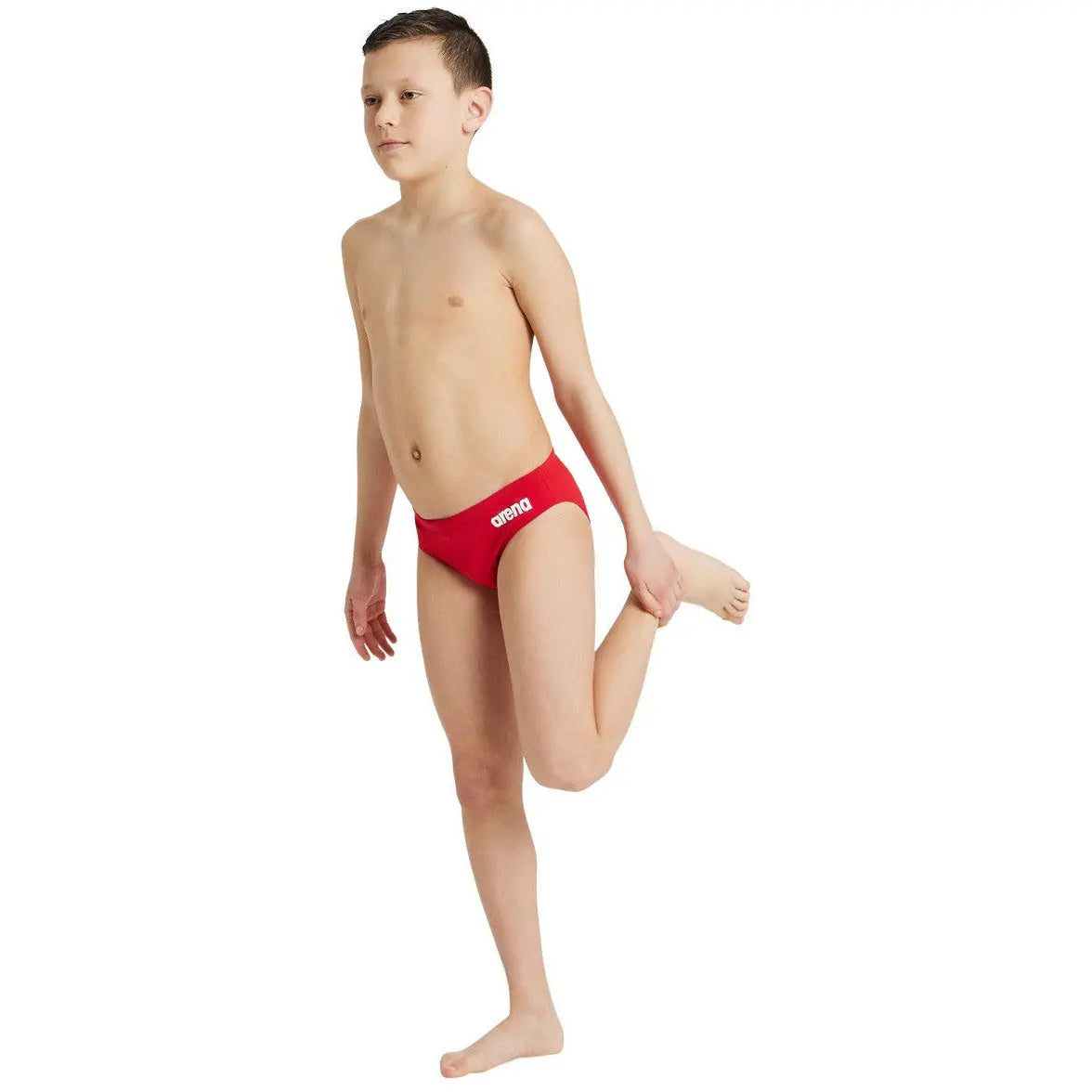 B Team Swim Briefs Solid red-white