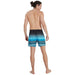 Placement Leisure 16" Watershort - Zwart/Blauw