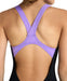 G Prism Swimsuit V Back black-lavanda Arena