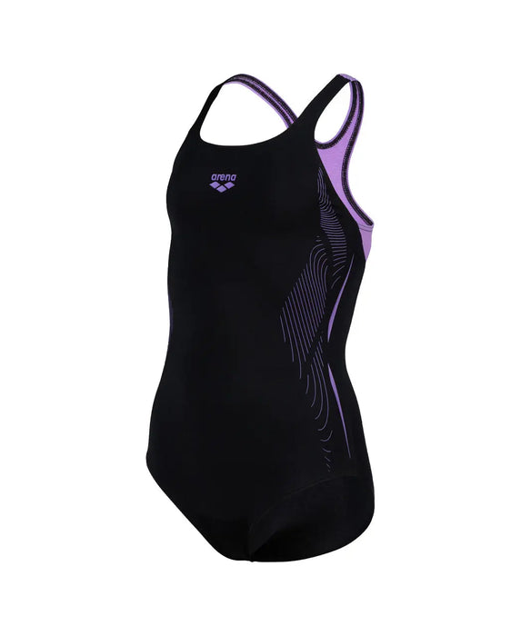 G Swimsuit Swim Pro Back Graphic black-lavanda Arena