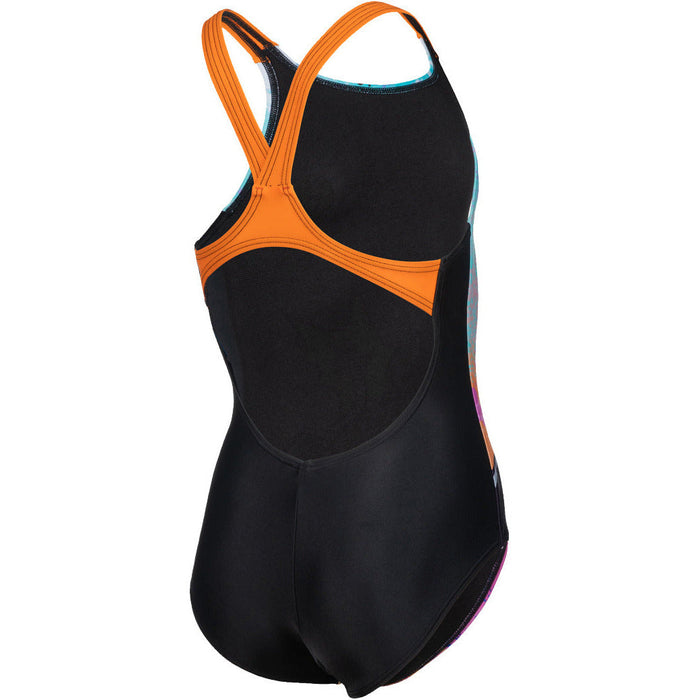 G Swimsuit V Back Placement - black-mango