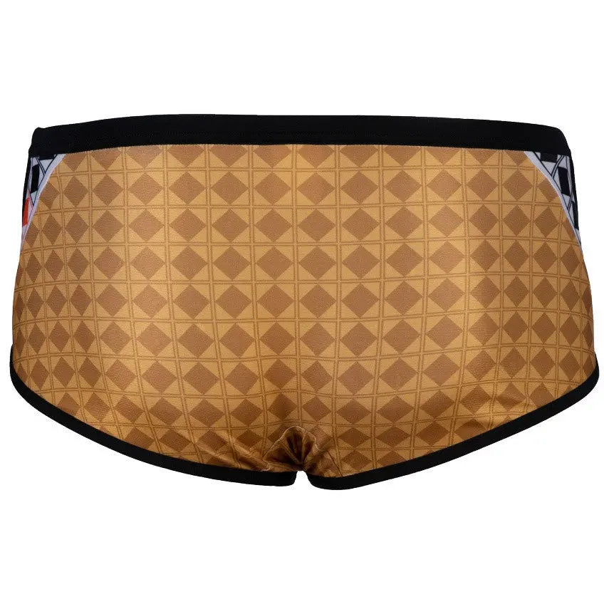 M 50Th Gold Swim Low Waist Short gold-multi-black