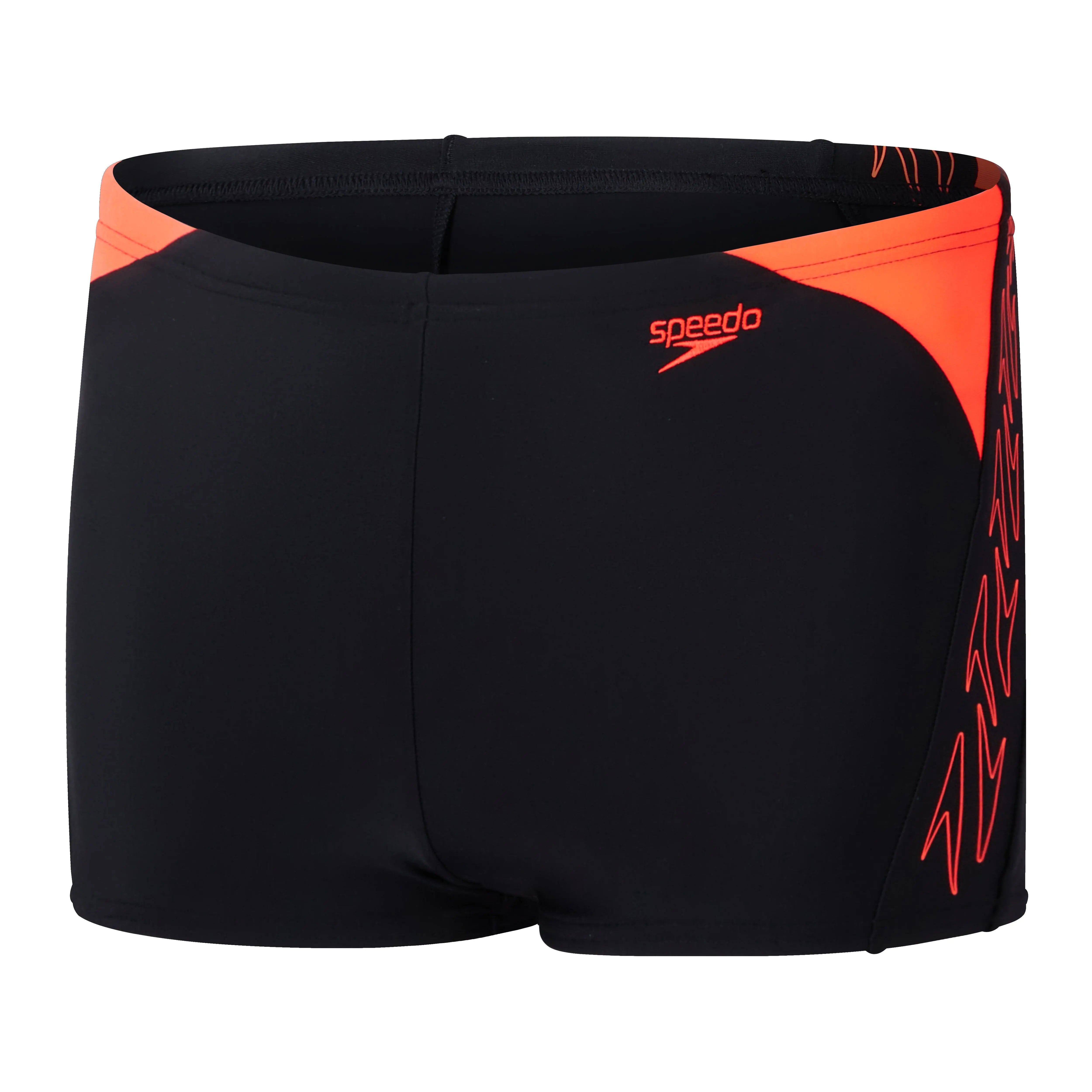 Eco Hyperboom Logo Splice Aquashort Black/Red Speedo