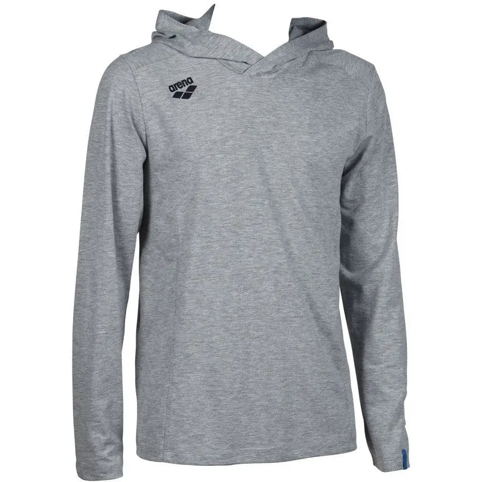 Team Hooded Long Sleeve T-Shirt Panel heather-grey