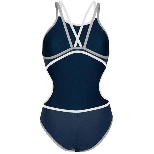 W One Double Cross Back One Piece navy-white