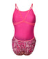 W Pink Dahlia Swimsuit Lace Back shocking pink-multi Arena