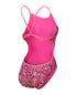 W Pink Dahlia Swimsuit Lace Back shocking pink-multi Arena