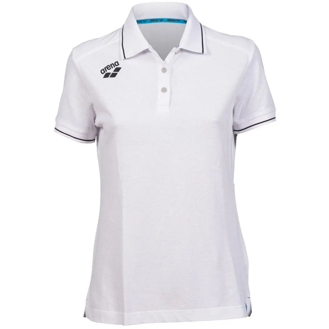 W Team Poloshirt Solid Cotton white