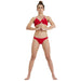 W Team Swim Bottom Solid red-white