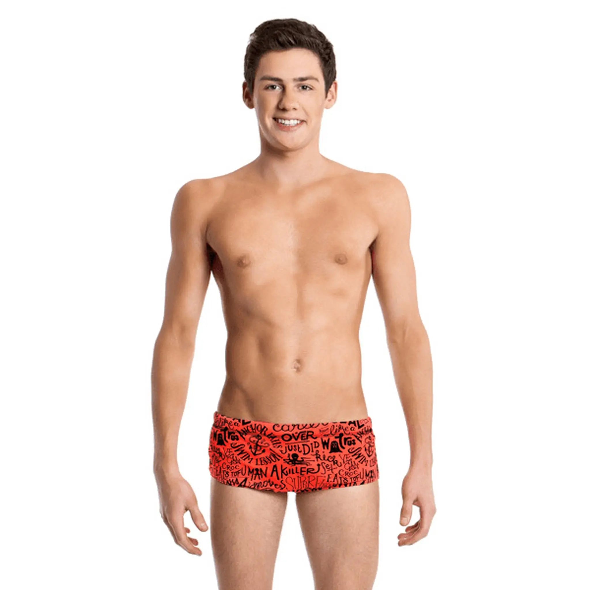 B Lowwaist Stop the Disaster - Rood/Zwart